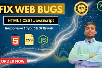 fix HTML, CSS, and javascript bugs and UI issues
