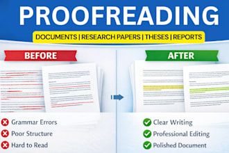 proofread and edit your document professionally