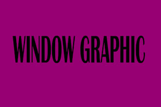 do creative storefront shopfront or window graphics vinyl stickers