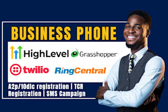 do ringcentral tcr compliance, twilio gohighlevel a2p 10dlc registration