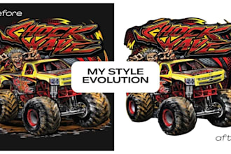 trace and convert low res artwork into perfect print ready files vector same day