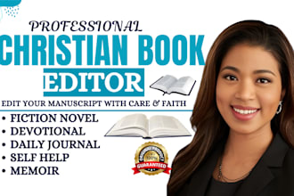 be your christian book editor for memoir fiction novel self help and journal