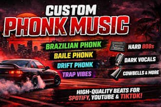 be brazilian phonk funk singer ghostwriter hardstyle vocals with deep vibe