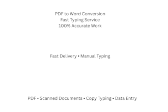 convert PDF to word manually with accurate copy typing