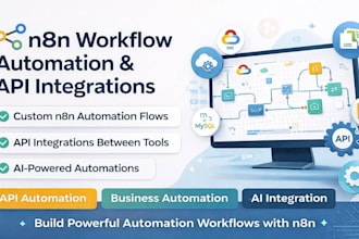 build n8n automation workflows and API integrations