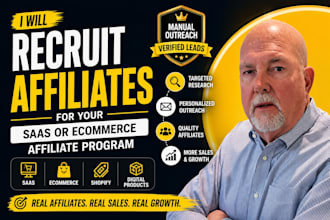 recruit quality affiliates for your saas or ecommerce affiliate program