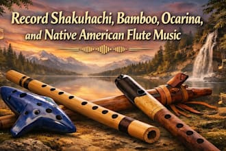 record shakuhachi, bamboo, ocarina, and native american flute music