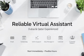 be your reliable virtual assistant with dubai qatar office experience