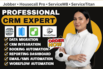 setup jobber housecall pro servicem8 servicetitan crm for home service business