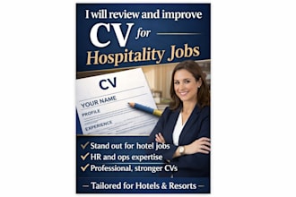 review and improve your CV for hospitality jobs