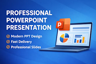 create professional powerpoint presentation for projects and seminars