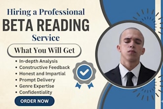 beta read and provide expert feedback