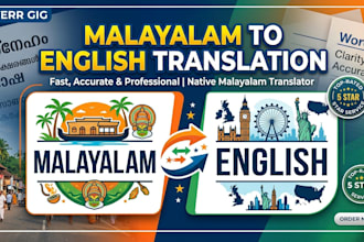translate malayalam text or audio to english