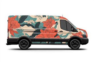 car wrap, truck wrap, van wrap design