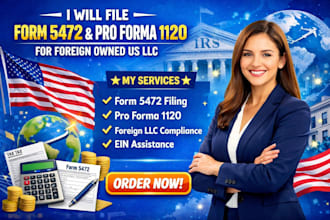 file form 5472 and pro forma 1120 for foreign owned us llc