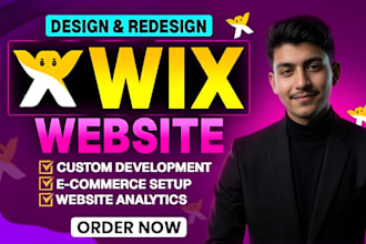 build wix website design, wix website redesign, wix ecommerce, wix studio
