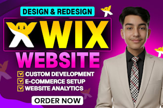 build wix website design, wix website redesign, wix ecommerce, wix studio
