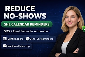 create ghl appointment reminder SMS automation to reduce no shows