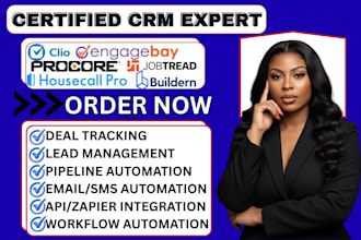 setup clio engagebay procore housecall pro buildern jobtread crm zap webhook