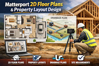 matterport 2d floor plan professional real estate property layout design