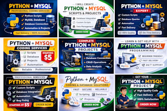 create python scripts and connect python with mysql database