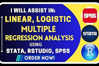 do linear regression, multiple and logistic analysis using python