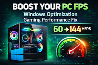 optimize your windows PC for gaming fps and maximum performance