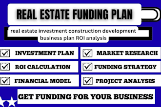 create a property investment business plan for bank funding real estate
