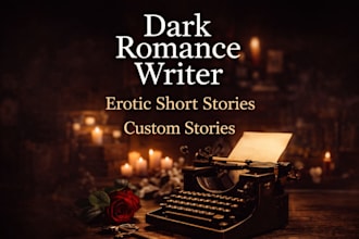 an intense dark romance or erotic short story