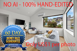 provide hdr and flambient real estate editing within 12 hours
