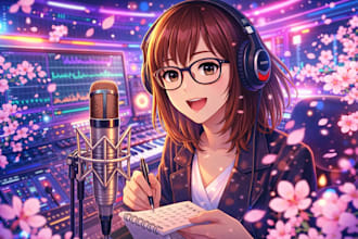 create japanese anime song vocalist sound track as jpop