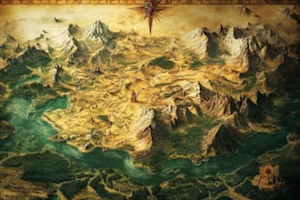 draw a map illustration for your project