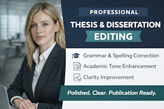 edit your thesis, phd dissertation, research proposal, research paper, essay