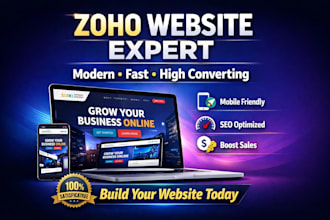 design zoho website zoho sites landing page expert