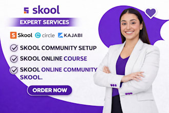 do skool community setup skool online course skool online community skool