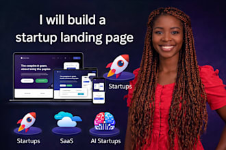 build a modern startup launch or waitlist landing page