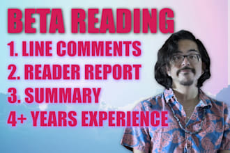 beta read your fatnasy scifi horror memoir or poetry