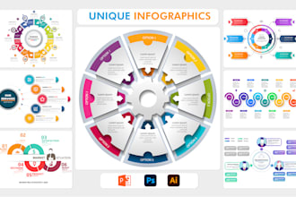 create professional infographic design flowchart roadmap