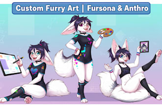 draw custom furry art fursona scalie nsfw art anthro character illustration