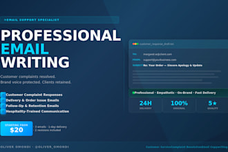 write professional customer service emails