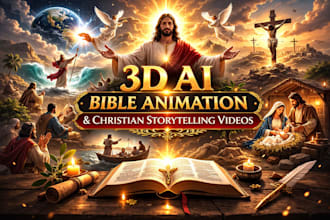 do produce 3d ai bible animation and christian storytelling videos using veo 3