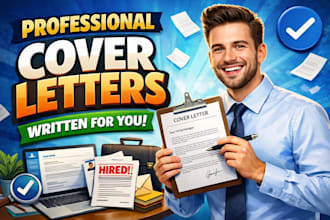 write you a clean, proffesional cover letter for any career