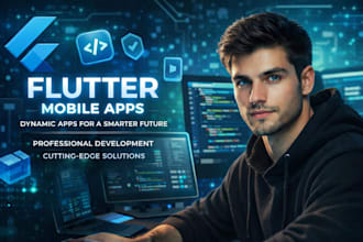 design and develop flutter flexible mobile apps