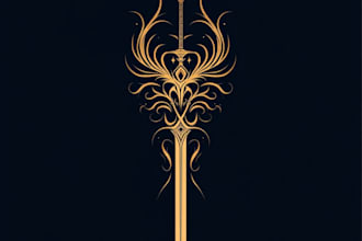 create a professional fantasy logo artwork