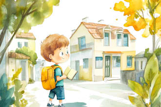 illustrate children book cover illustration