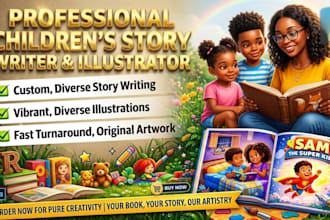 children story book writer kids book ghostwriter african american illustration