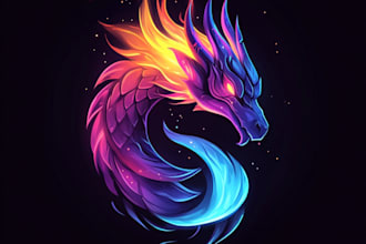 create a fantasy game logo and branding