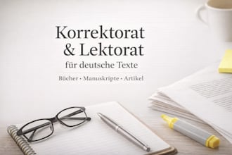 korrektorat und lektorat für deutsche texte