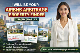 find profitable airbnb arbitrage properties in USA UK uae
