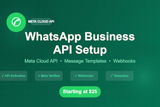 set up whatsapp business API with meta cloud API and message templates